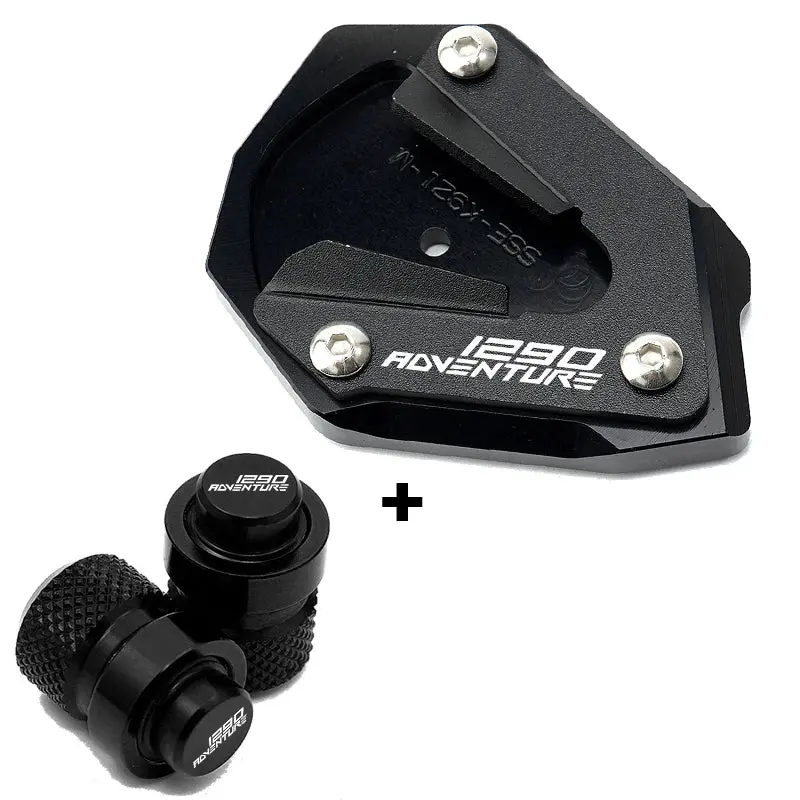 For Ktm 1290 Super Adventure S 1290 Sas 2021 2022 2023 Motorcycle Accessories Valve Caps Kickstand Foot Pad Side Stand Extension 11