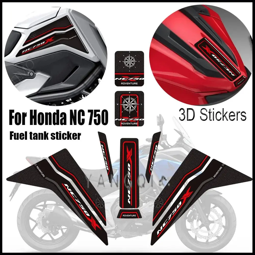 Tank Pad For Honda Nc 750 Nc700 X Nc750x Tankpad Fuel Oil Kit Knee Stickers Decals Protection 2021 2022 1
