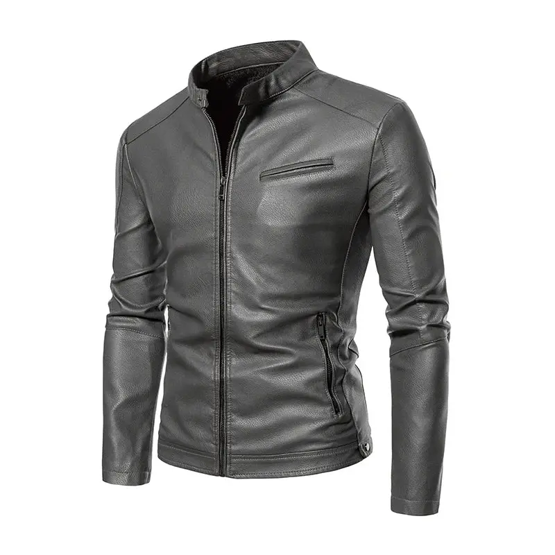 Vintage Classic Brown Leather Jacket Men High Quality Genuine Leather Spring Fall Thick Outdoor Coat Windproof Warm Thick Male 3