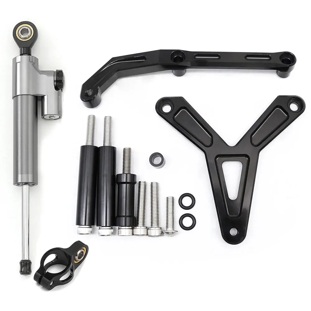 For Yamaha Tracer 900 Gt 2021 2022 2023 Cnc Aluminum Carbon Motorcycle Steering Damper Stabilizer Bracket Mounting Support Kit 7