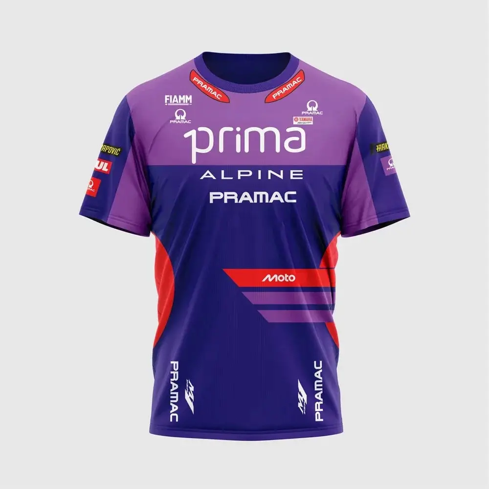 Official 2025 racing team apparel featuring Jack Miller and Miguel Oliveira — lightweight, short-sleeve performance tees for men, women, and children.