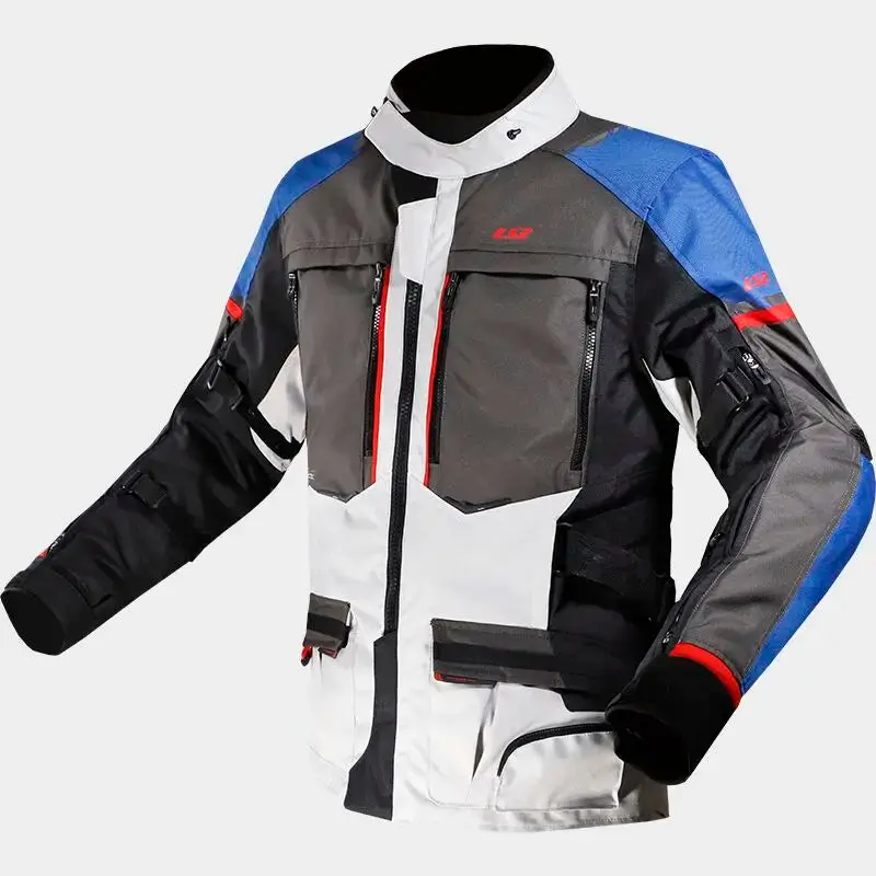 LS2 MJ128 Unisex Motorcycle Riding Suit – Waterproof, Thermally Insulated, CE-Certified Jacket for Men and Women