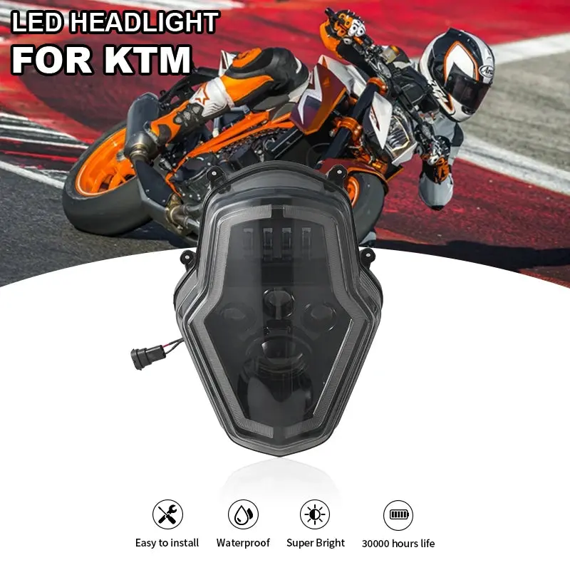 Led Headlight Assembly With Drl For Ktm 1050/1090/1190/1290 Adventure 1