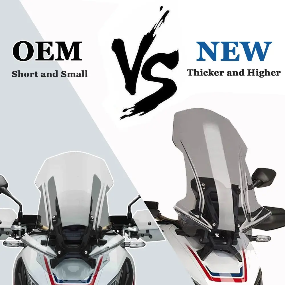 Motorcycle Windscreen Rear View Wind Deflectors Windshield Front Fairing 2017 2018 2019 For Honda X Adv750 Xadv 750 X-Adv750 2