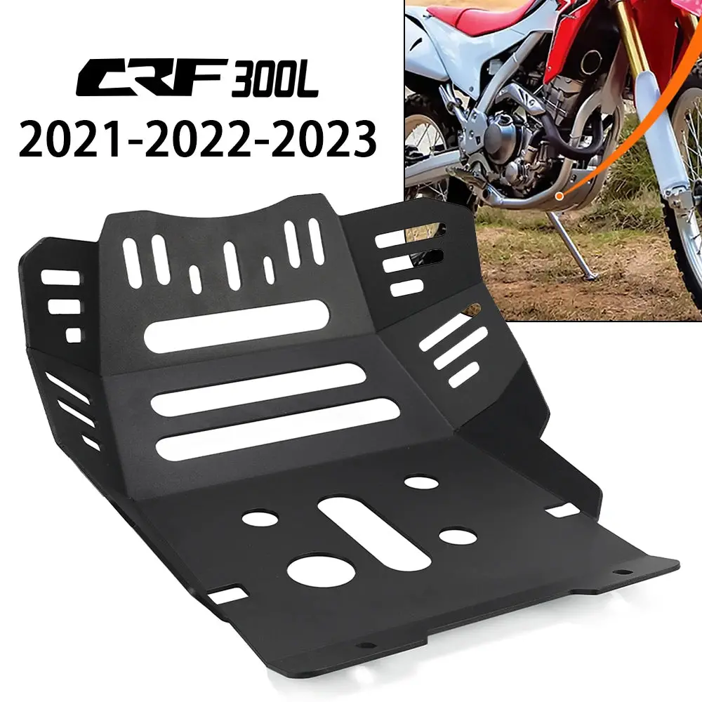 Motorcycle Under Engine Protection Guard Cover Bash Guards Sump Plate Skid Plate For Honda Crf300l Crf300 L Crf 300 L 2020-2023 1
