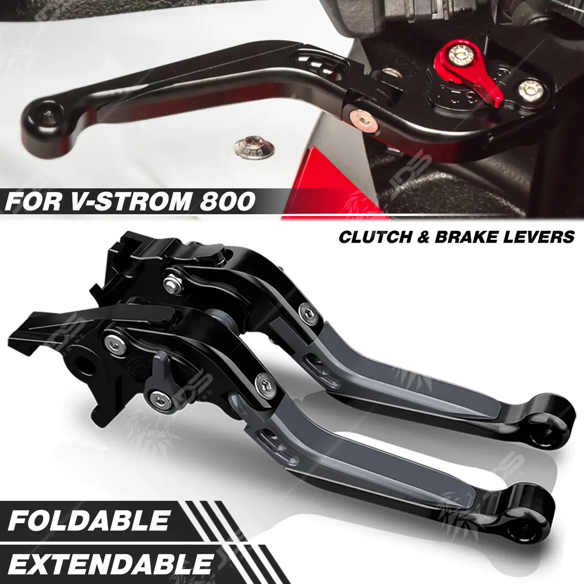For Suzuki V-Strom 800/800De Clutch Lever Brake Lever Set Foldable Adjustable Handle Levers Motorcycle Accessories Parts 1