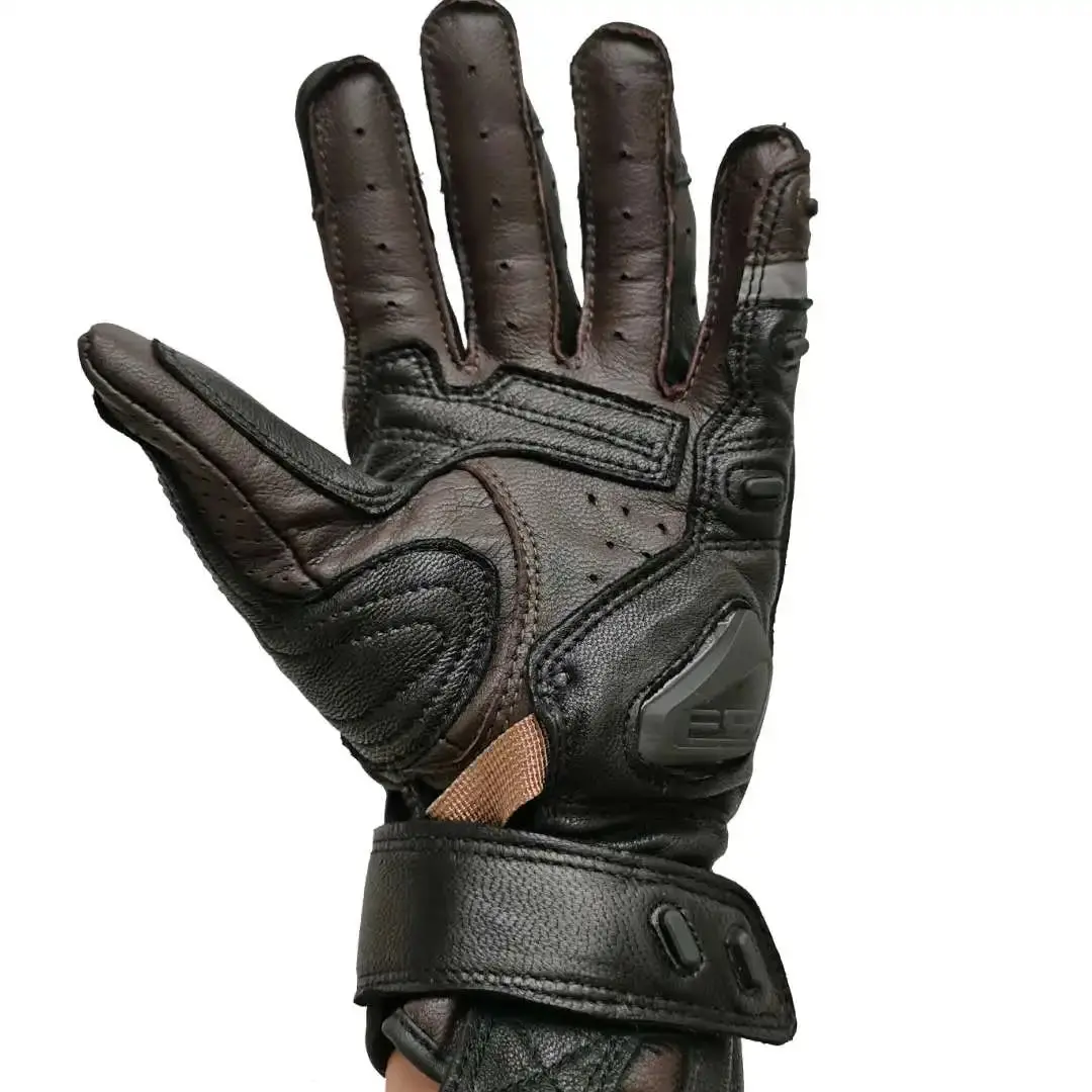 Motorcycle Gloves Leather Men Gloves Touch Screen Protect Luvas De Motocicleta De Couro Guantes Cuero Gants Cuir 1