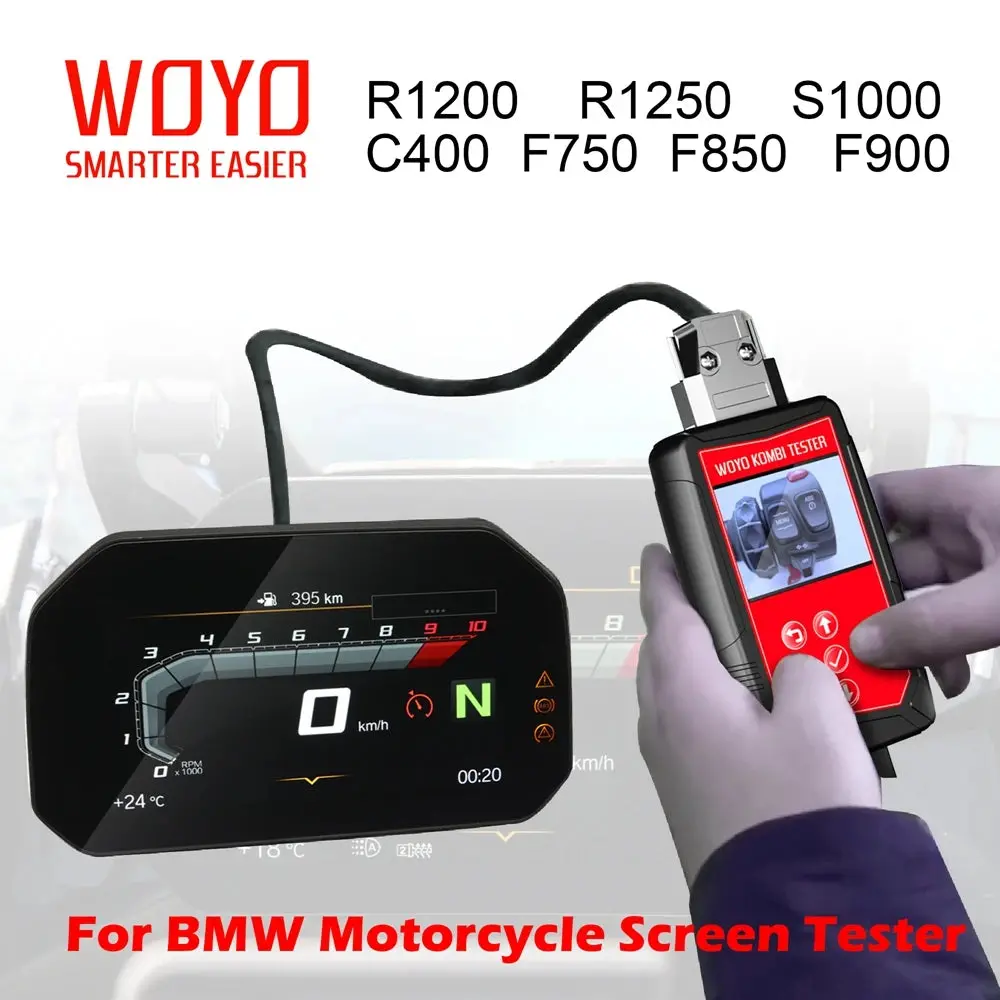 Woyo For Bmw Kombi Tester R1200 R1250 F750 F900 F850 Motorcycle Ecu Module Emulator, Off-Line Tester For Bmw Tft Display Screen 1