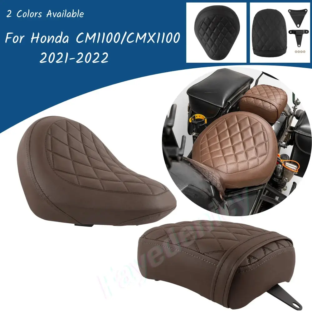 Cm Cmx 1100 Front Rear Pillion Passenger Pad Seat For Honda Rebel Cm1100 Cmx1100 2021-2024 2023 Motorcycle Driver Cushion Cover 1