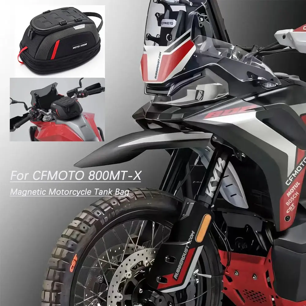 For Cfmoto 800Mt X 800Mtx Mt-X800 Mtx800 Magnetic Motorcycle Tank Bag Motorbike Fuel Oil Tank Bag  Portable Card Phone Tool Bag 1