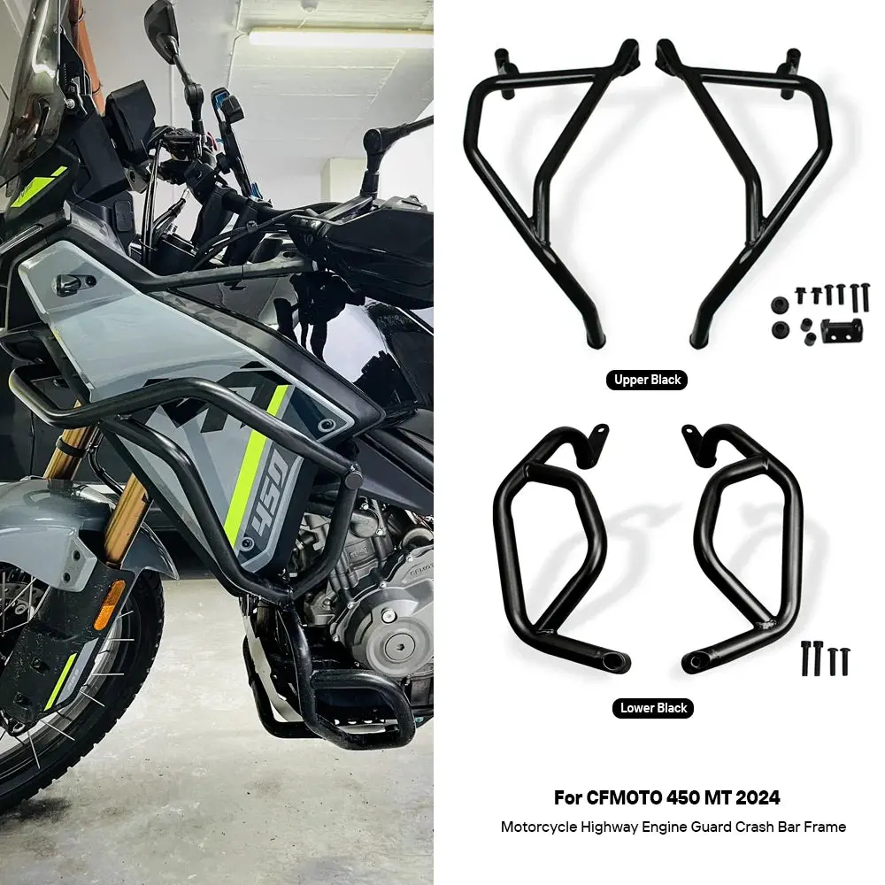 For Cf-Moto 450Mt Motorcycle Frame Protection Bumper 450-Mt Accessories For Cfmoto 450 Mt 2024 Engine Guard Highway Crash Bar 1