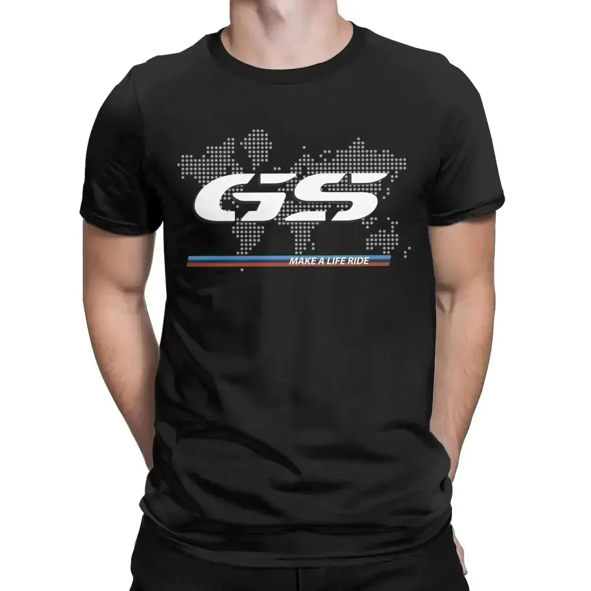 Premium unisex cotton t-shirt featuring bold R1250GS and R1200GS motorcycle design—crafted for BMW Motorrad fans, men and women alike. - Image 6
