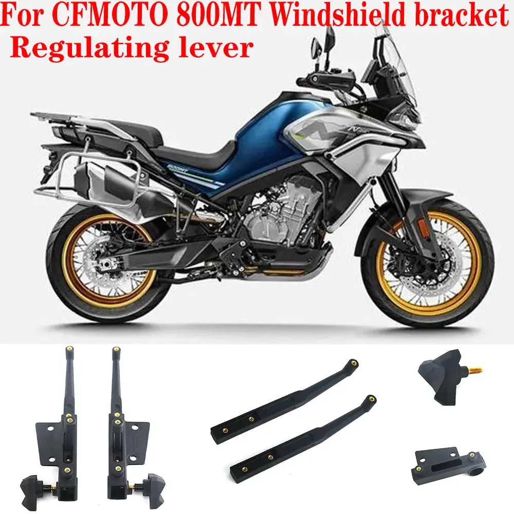 For Cfmoto 800Mt Motorcycle  Windscreen Adjusters Airflow Adjustable Windshield Bracket For Cfmoto 800Mt Mt800 Cf800-5 1