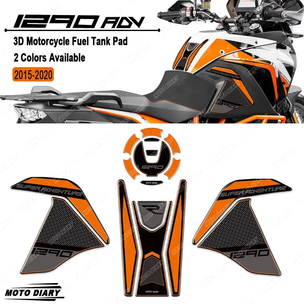 1290 Super Adventure R S Fuel Tank Pad Sticker 3D Oil Kit Protection Decals Waterproof For Ktm 1290 Super Adv R / S 2015-2020 1
