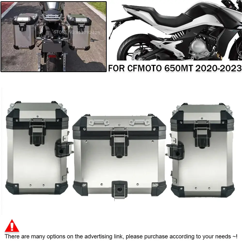 For Cfmoto Mt650 650 Mt 650Mt 2020-2023 Motorcycle Rear Side Saddlebag Box Panniers Steel Luggages Rack Carrier Bracket Holder 1