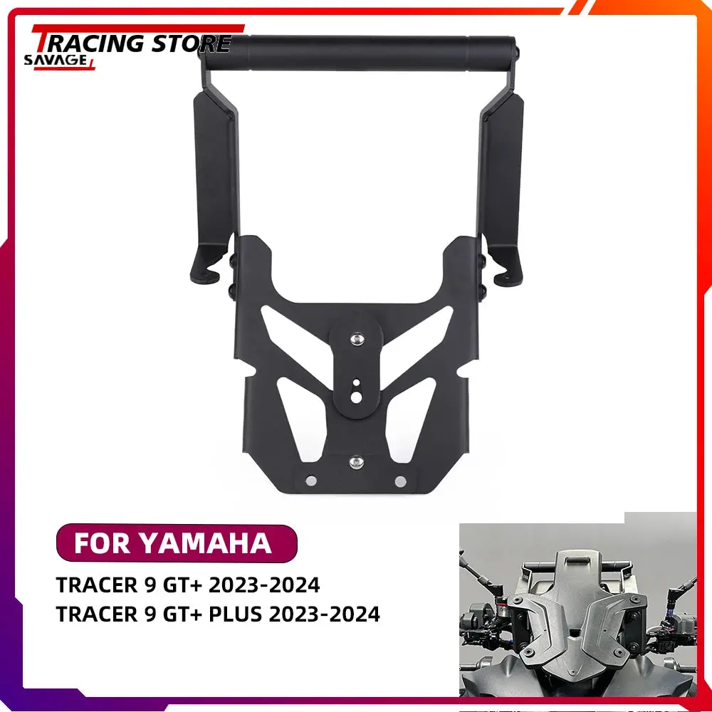 2024 For Yamaha Tracer 9 Gt+ 9Gt Plus Motorycle Mobile Phone Gps Sat Navigation Mounting Bracket Handleba Extension Holder 9Gt+ 1