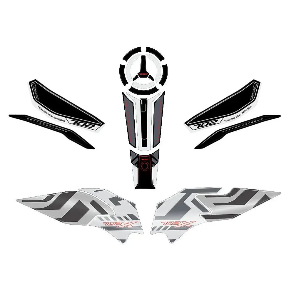 Trk702x 2023 Motorcycle Accessories 3D Gel Epoxy Resin Sticker Kit Tank Pad Protection For Benelli Trk 702X Trk 702 X 24