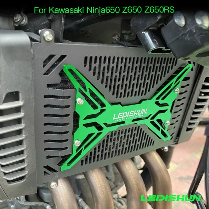 Motorcycle Radiator Grille Guard Cover Protector Radiator Guard Compatible With Kawasaki Ninja650 (Ex650k) Z650 (Er650h) 17-2024 1