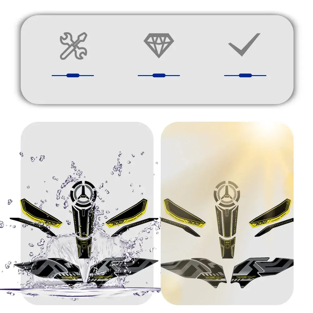 Trk702x 2023 Motorcycle Accessories 3D Gel Epoxy Resin Sticker Kit Tank Pad Protection For Benelli Trk 702X Trk 702 X 5