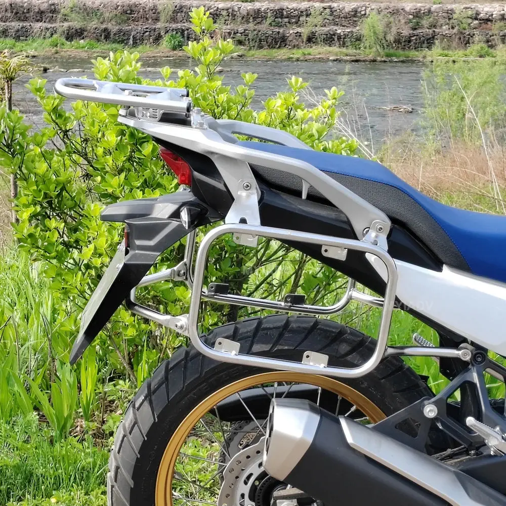 Motorcycle Aluminum Box Pannier Saddlebag Top Case Luggage Rack For Honda Xl750 Transalp Xl 750 2023 2024 Tail Side Box Bracket 4