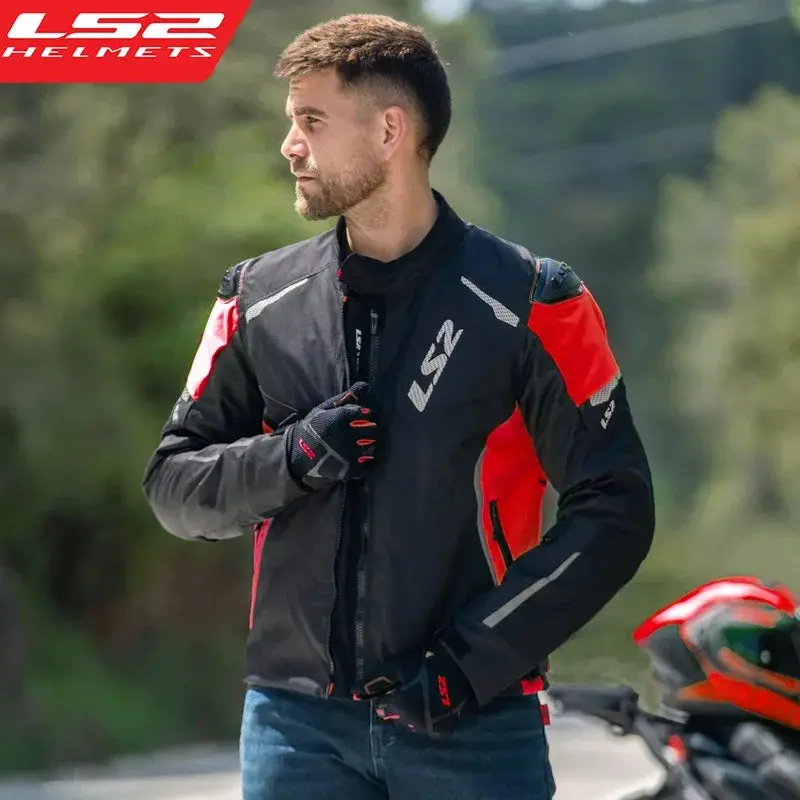 Ls2 Winter Waterproof Motorcycle Jacket Men Women Ce Certified Riding Jacket Warm Protective Gear With Removable Thermal Liner 3