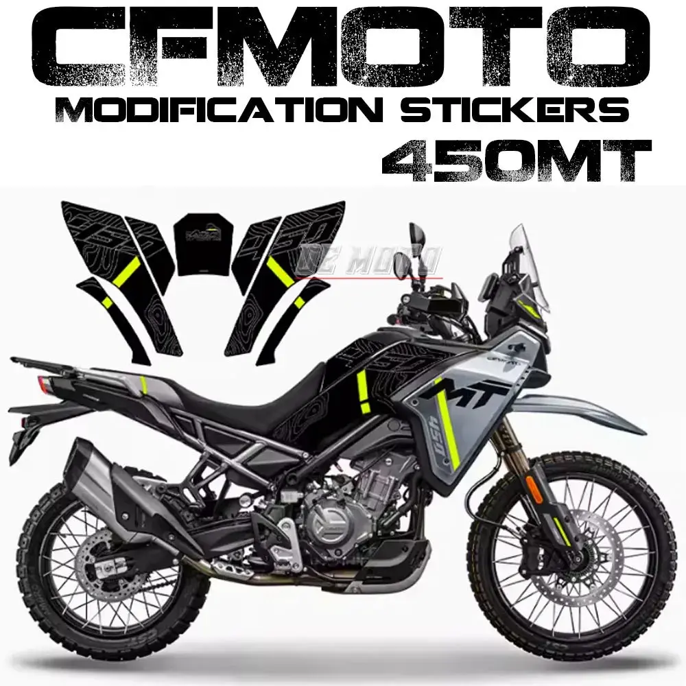 Body Protection For Cfmoto 450Mt 2024 Anti-Skid Fuel Tank Sticker Fish Bone Stickers Anti-Wear Sticker Modification Accessories 1