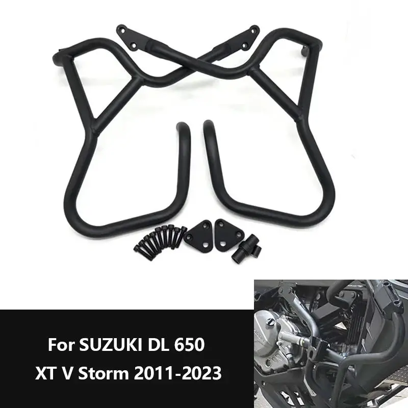 Motorcycle Engine Highway Crash Bar Bumper Stunt Cage Frame Protector Bars For Suzuki Dl 650 Xt V Storm Dl650 V-Storm 2011-2023 1