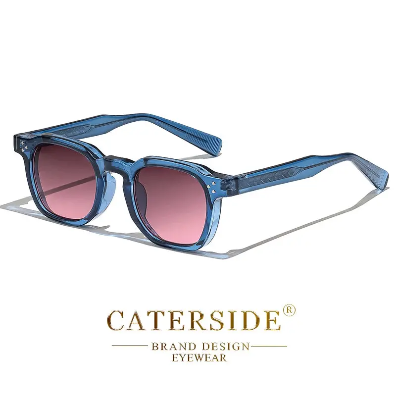 Caterside Fashion Men Sunglasses Small Frame Square Personalized Design Sun Glasses Women Travel Party Business Festival Gift 17
