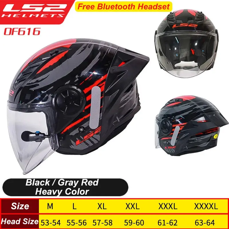 LS2 OF616 Airflow Open-Face Helmet – Ventilated 3/4 Design with Aerodynamic Tail Wing for Scooters and Motorcycles - Image 12