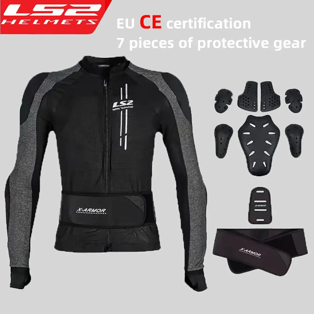 Ls2 Motorcycle Soft Armor Unisex Moto Jacket Motocross Riding Protective Gear Chest Shoulder Protection Ce Certification 1
