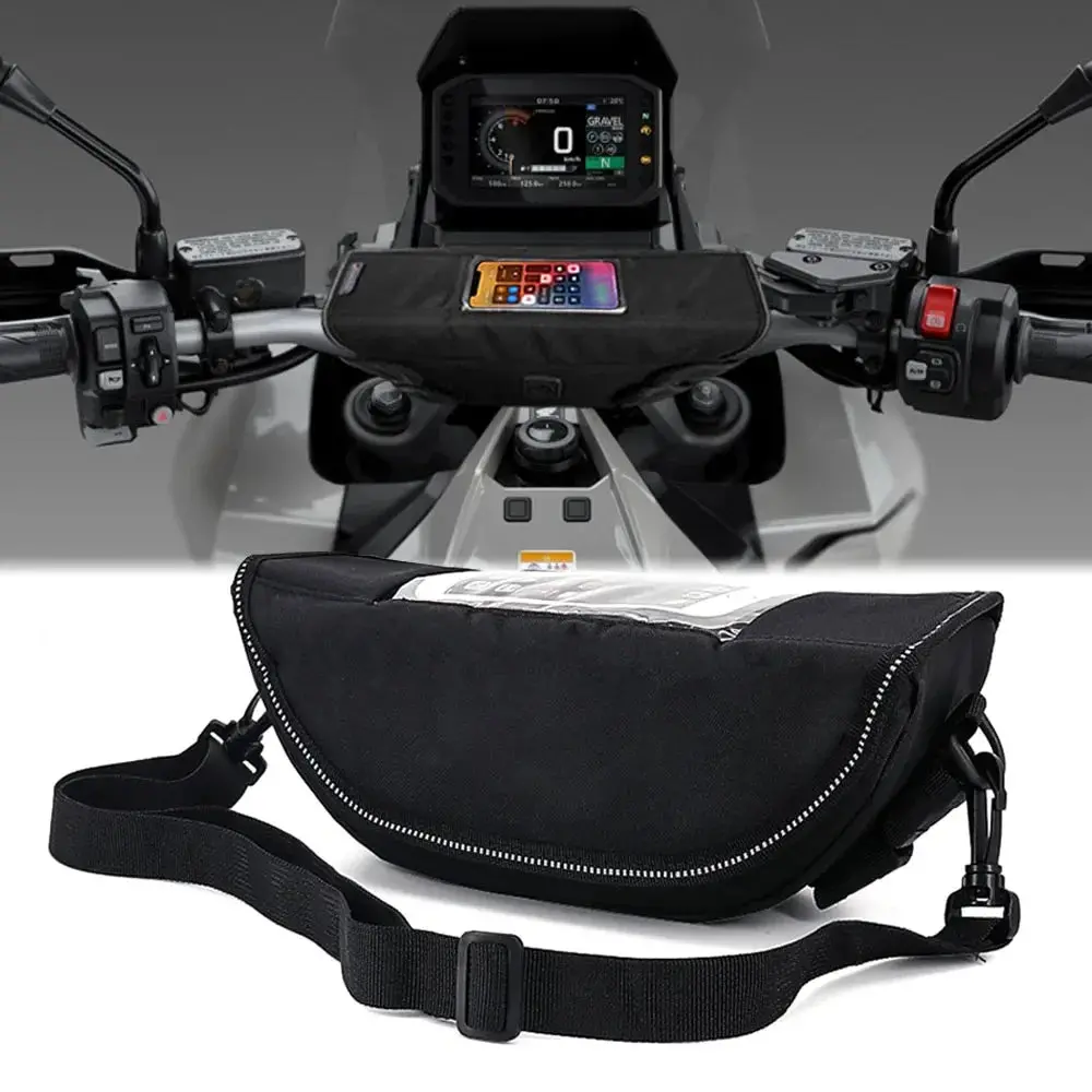 Motorcycle Handle Bag Navigation Bag Waterproof Mobile Phone Bag For X-Adv750 X-Adv150 X-Adv 125 150 350 750Handlebar Storage 2