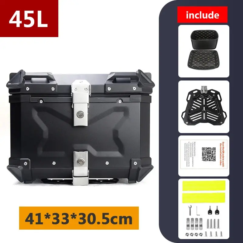 45L 55L 65L 80L 100L Aluminum Motorcycle Box Moto Top Case Rear Storage Luggage Trunk For Bmw R1200gs Lc R1250gs F800gs 23