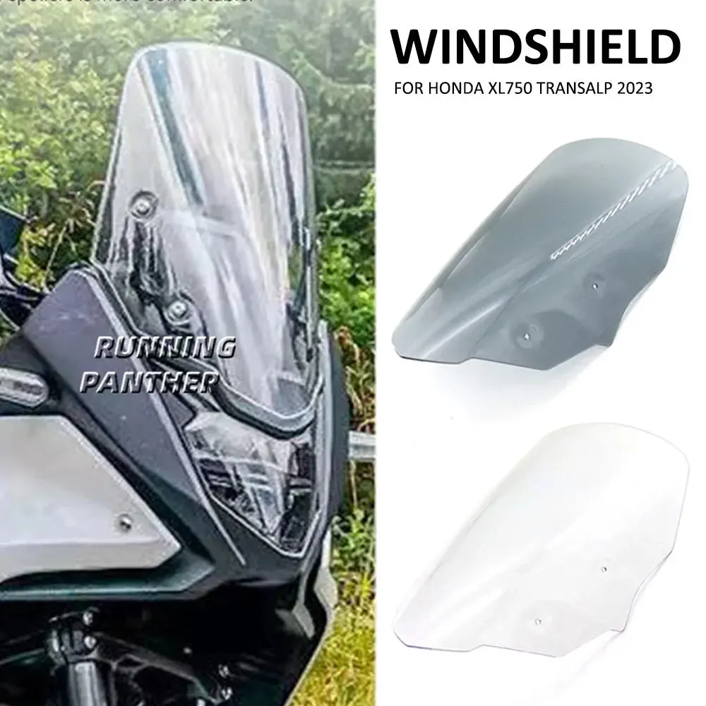 2023 Motorcycle Front Windscreen Windshield Visor Wind Screen Shield Spoiler Deflector For Honda Xl 750 Xl750 Transalp Transalp 1