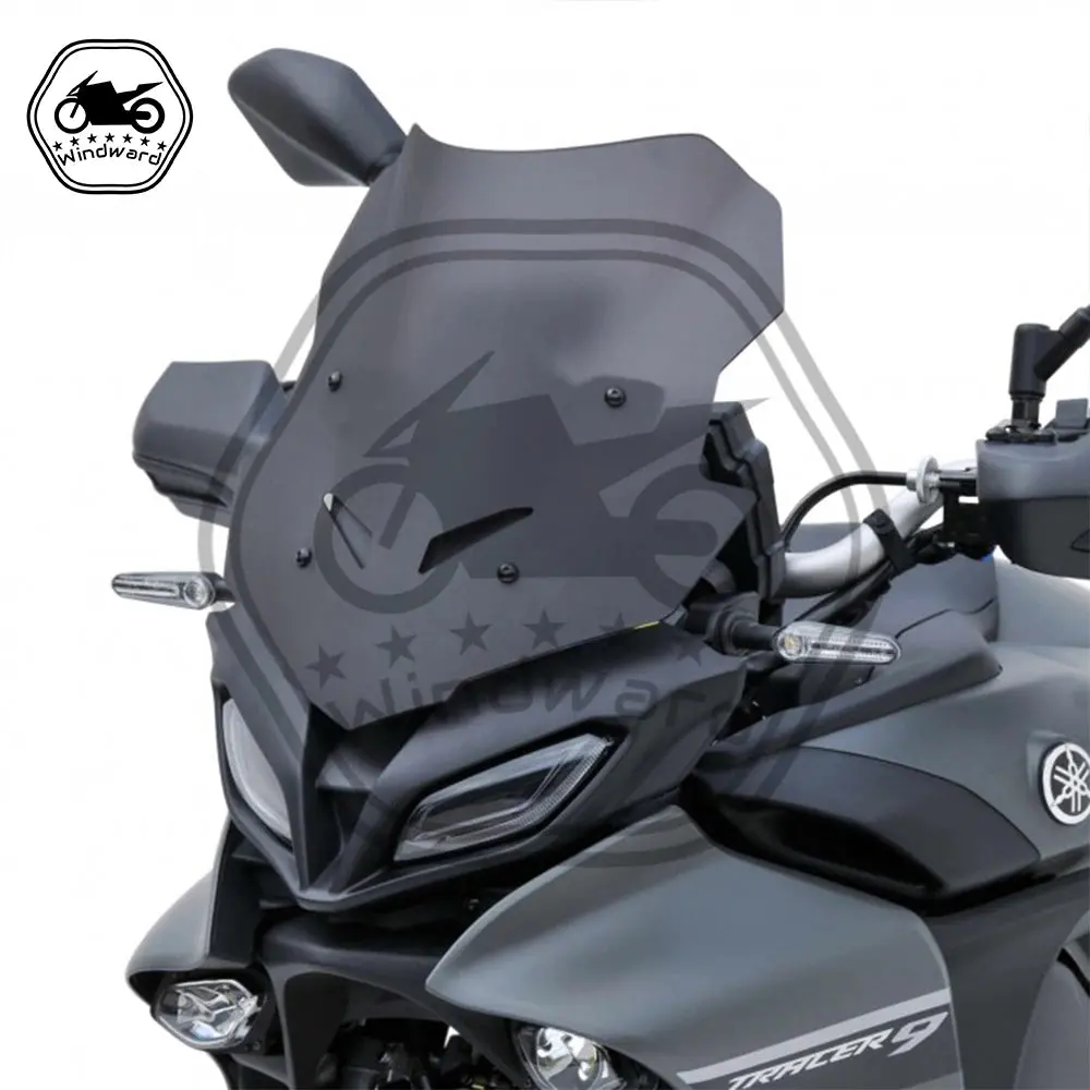 Motorcycle Accessories Touring Windshield Visor Windscreen For Yamaha Mt-09 Tracer Gt9 9 21-22 Tracer 9 2021 2022 Double Bubble 1