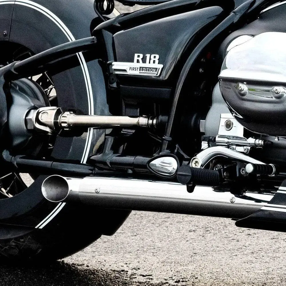 Short Gp Bobber Slip Ons Mufflers Tail Pipe Slip-On Exhaust System Fit For Bmw R18 100 Year R18b R 18 B/Classic/Transcontinental 3