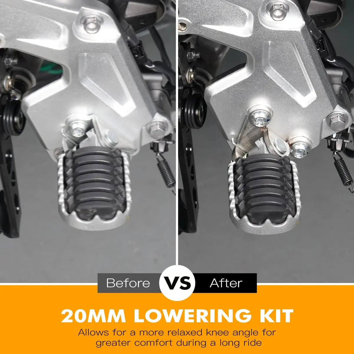 For 2022 Tenere 700 World Raid Footpegs Lower Bracket 20Mm Lowering Footrests Mount Brackets For Yamaha Tenere 700 2019-2024 1