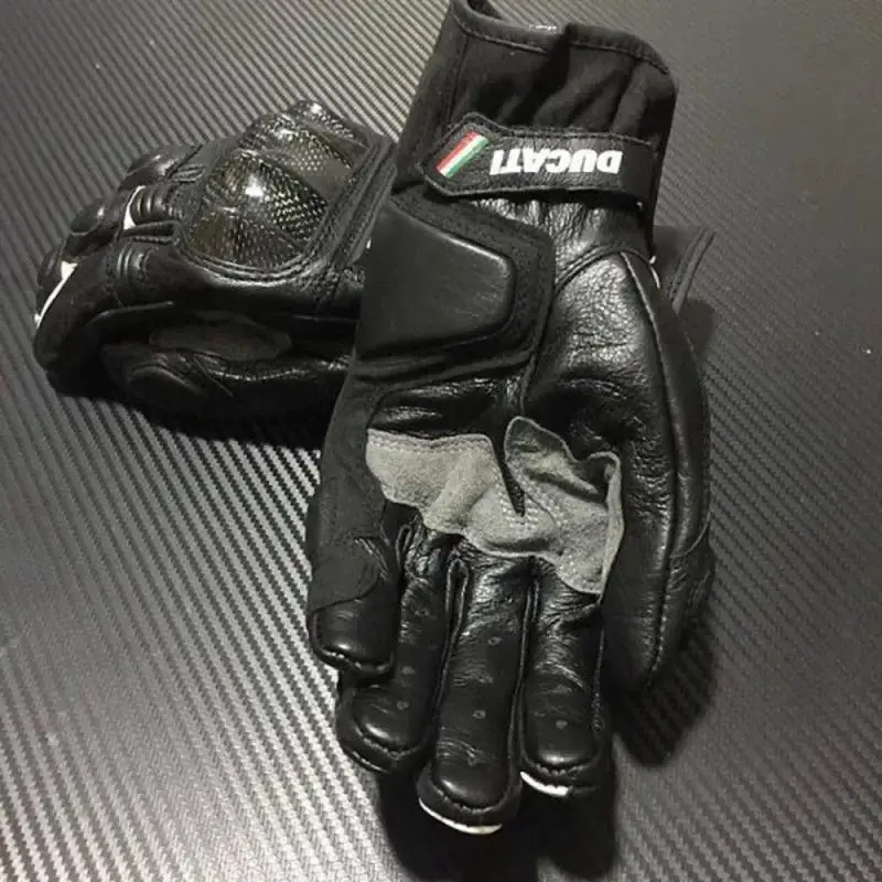New Summer Winter Full Finger Ducati Motorcycle Gloves Gants Moto Luvas Motocross Leather Motorbike Guantes Moto Racing Gloves 4