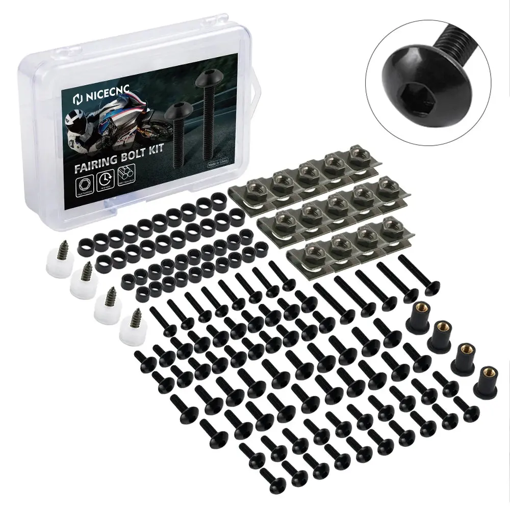 177Pcs Fairing Bolt Kits Bodywork Screws Nut For Bmw S1000rr R1200gs R1250gs Adventure F900r F800gs S1000r S1000xr Gs 1200 1