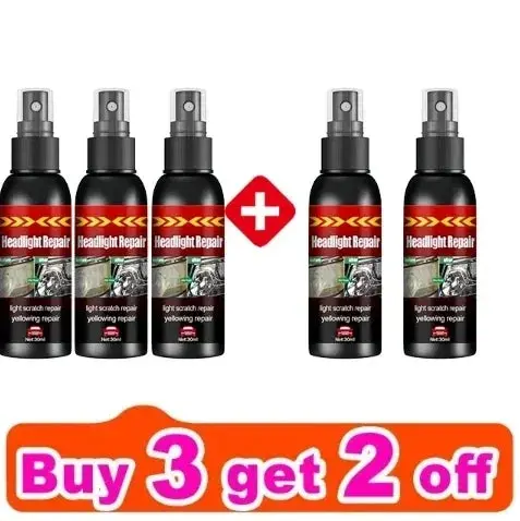 Car Headlight Restoration Fluid - Fast Remove Yellowing & Scratches, Restore Clarity & Shine, Enhance Night Driving Safety 1