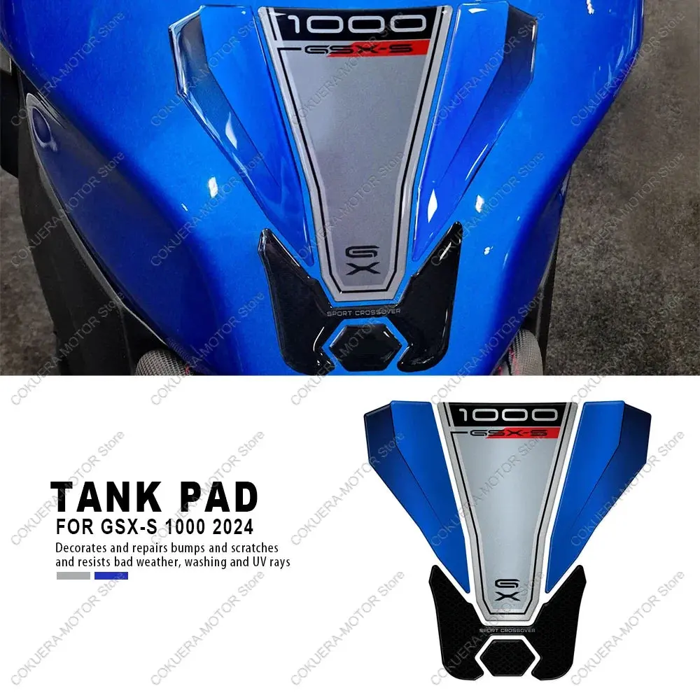 Tank Pad 3D Motorcycle Tank Stickers For Gsx-S 1000 Gx 2024 3D Gel Resin Protection Sticker Decals 1