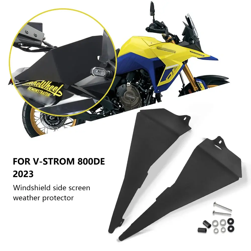 For V Strom 800De 2023 New Motorcycle Windshield Side Screen Weather Protector V-Strom 800De 2023 Accessories 1