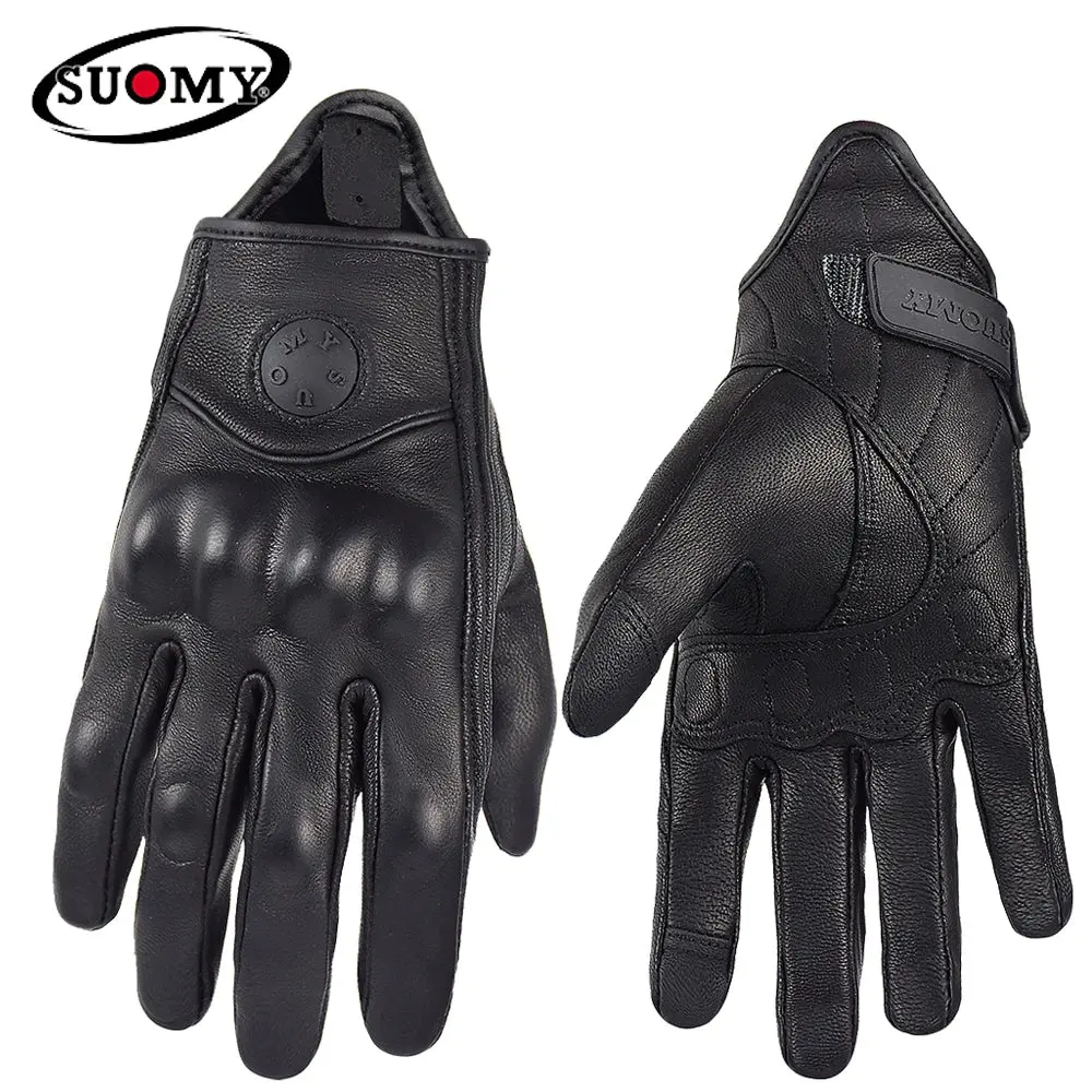 Yellow Vintage Leather Motorcycle Gloves – Touchscreen-Compatible, Retro Cafe Racer & Knight-Inspired Riding Gloves for Men and Women - Image 11