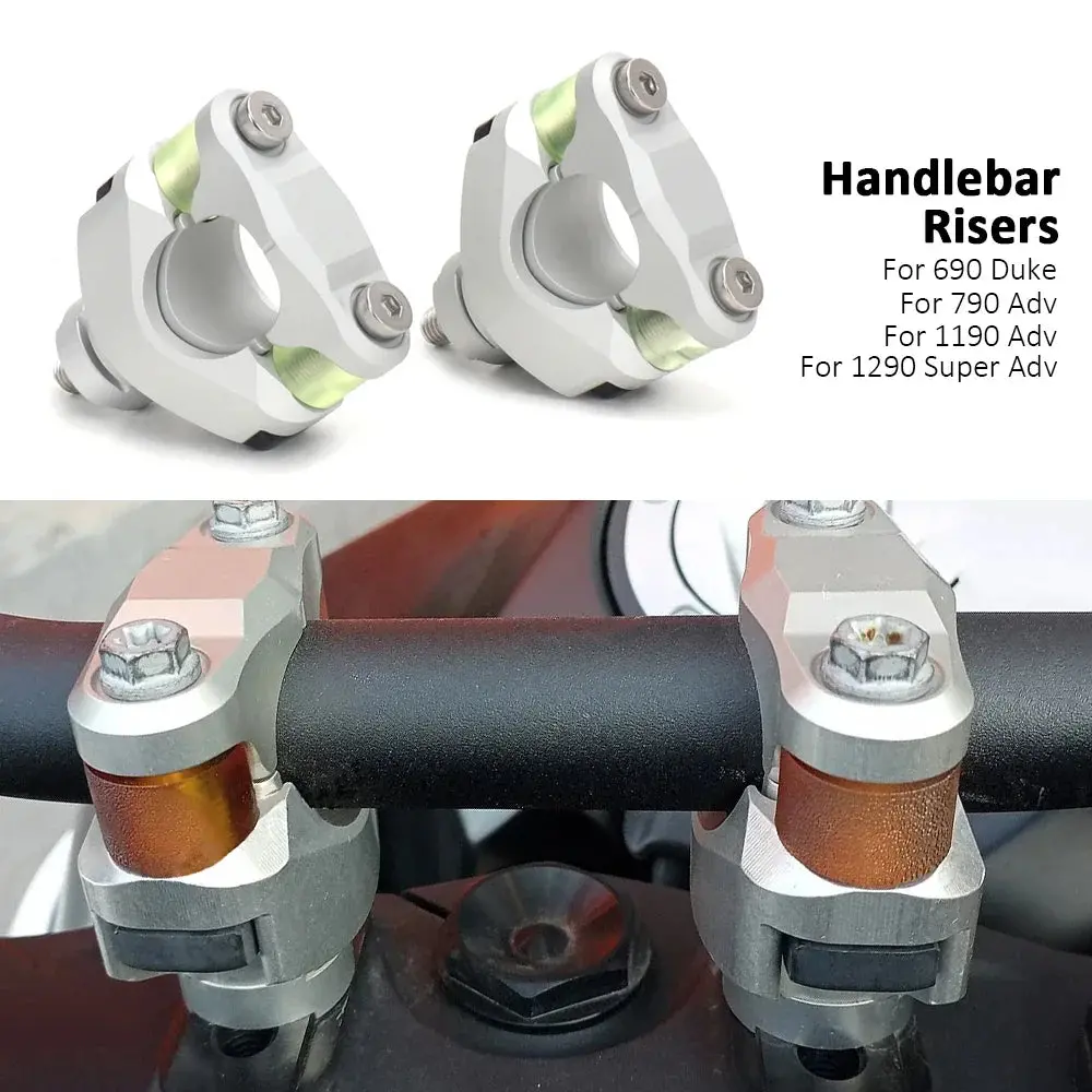 Motorcycle For 690 Duke 790 Adv 1190 Adv 1290 Super Adventure New 28Mm Handlebar Risers Adjustable Cushioning Extension Kit 1