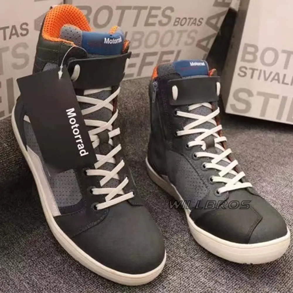 Motorcycle Short Boots For Bmw Motorrad Motocross Cycling Racing Ankle Touring Protective Safety Shoes 1
