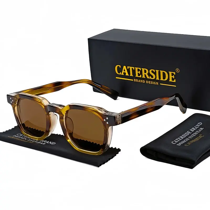 Caterside Fashion Men Sunglasses Small Frame Square Personalized Design Sun Glasses Women Travel Party Business Festival Gift 3