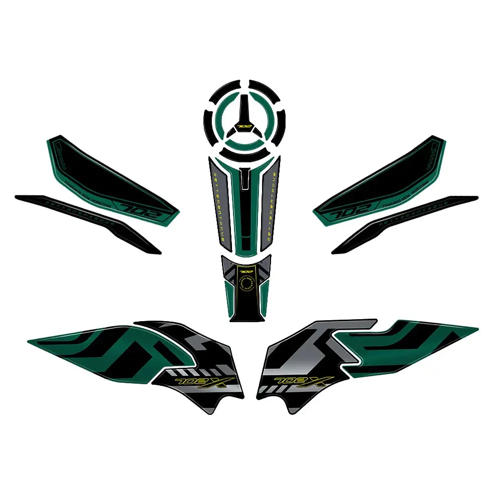 Trk702x 2023 Motorcycle Accessories 3D Gel Epoxy Resin Sticker Kit Tank Pad Protection For Benelli Trk 702X Trk 702 X 25