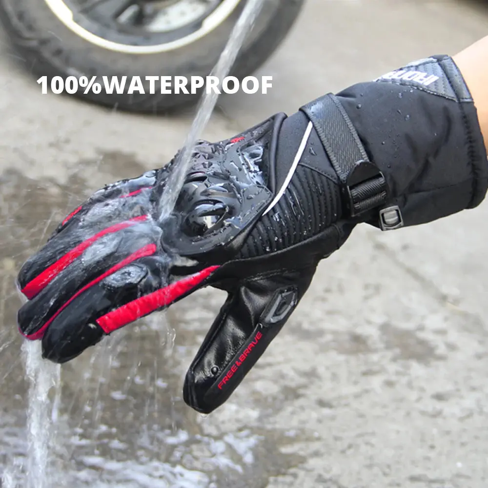 Motorcycle Gloves Windproof Waterproof Guantes Moto Men Motorbike Riding Gloves Touch Screen Moto Motocross Gloves Winter 2
