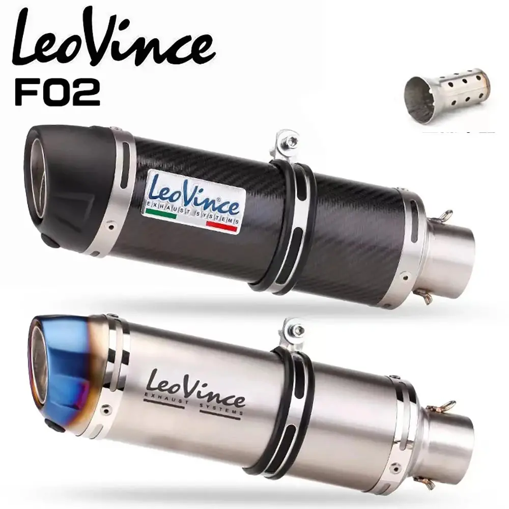 51Mm Motorcycle Exhaust Muffler Pipe Leovince Escape Moto With Db Killer For Z1000 Z900 Gsr600 Fz6n R1 R6 R3 1