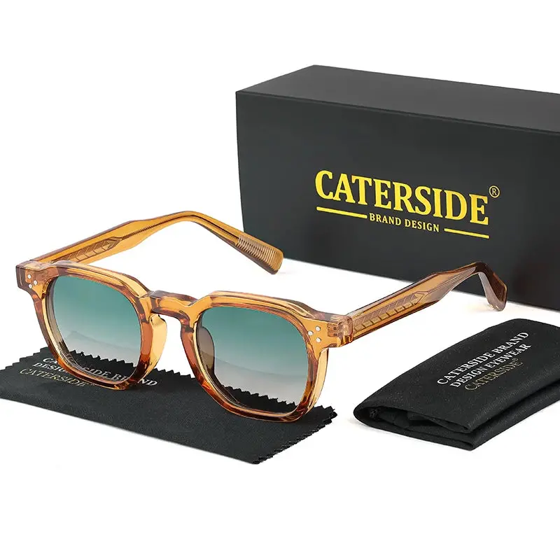 Caterside Fashion Men Sunglasses Small Frame Square Personalized Design Sun Glasses Women Travel Party Business Festival Gift 5