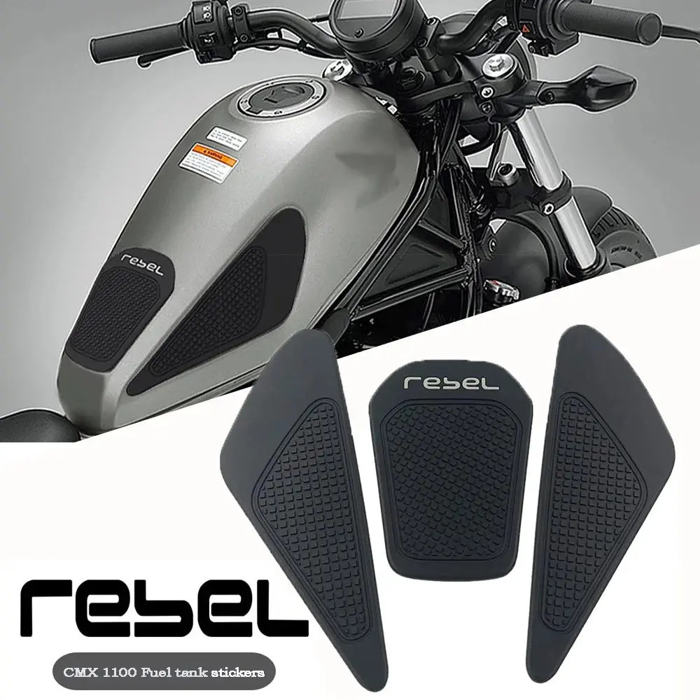 For Honda Rebel500 Rebel300 Rebel Cmx 500 300 Cm500 Cm300 Motorcycle Accessories Gas Tank Protect Sticker Fuel Cap Cover Pad 1